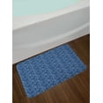 thumbnail image 2 of Blue and White Bath Mat, Watercolor Style Tie Dye Effect Indonesian Grunge Composition, Plush Bathroom Decor Mat with Non Slip Backing, 29.5" X 17.5", Cobalt Blue and White, by Ambesonne, 2 of 2