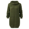 thumbnail image 1 of Manxivoo Robes d'Été Décontractées pour Femmes Robe Chandail Ligne Col Épaules Dénudées Manches Longues Robe Chandail Tricotée Ample Robe de Soirée, 1 of 4