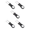 thumbnail image 1 of Eigraketly Golf Pitch Groove reparación horquilla Pitchfork manija de plástico marcador negro Negro 5piezas Eigraketly CBP218357, 1 of 5