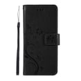 thumbnail image 6 of S10 Plus Case, Samsung Galaxy S10 Plus Case - Allytech Premium Wallet PU Leather with Fashion Embossed Flower Magnetic Clasp Card Holders Flip Cover with Hand Strap, Black, 6 of 6