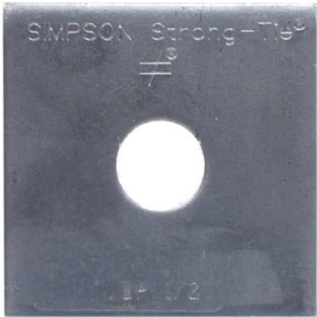 Simpson Strong Tie BP 1-2-R-WEST 0.50 in. Plaque de Roulement- Pack de 100
