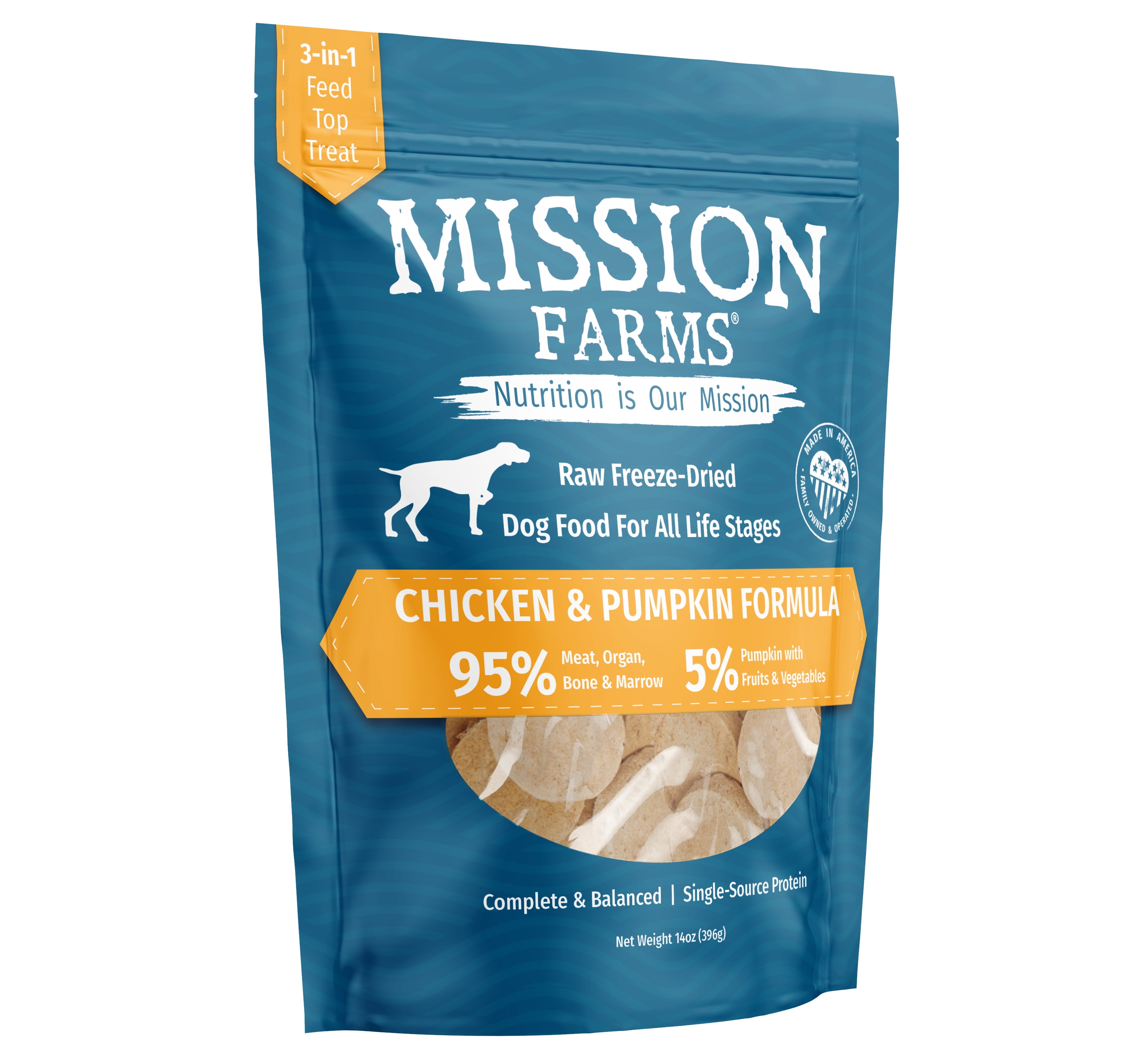 Chicken & Pumpkin Freeze-Dried Dog Food