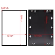 Kuxerla Puzzle Frame 19.7x27.6 inch-50x70CM Metal Picture Frames with Clear Acrylic Cover and Sturdy Back Panel Horizontal or Vertical Display Black