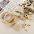 thumbnail image 4 of Uxcell 300Pcs Half Wood Balls 0.47" Natural Color Wooden Split Balls, 4 of 7
