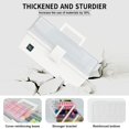 thumbnail image 4 of Creahaus - Caja de almacenamiento organizadora de manualidades de 13 pulgadas con 3 capas, caja de herramientas de pl&aacute;stico multifuncional con asa para costura, maquillaje, medicina, u&, 4 of 6