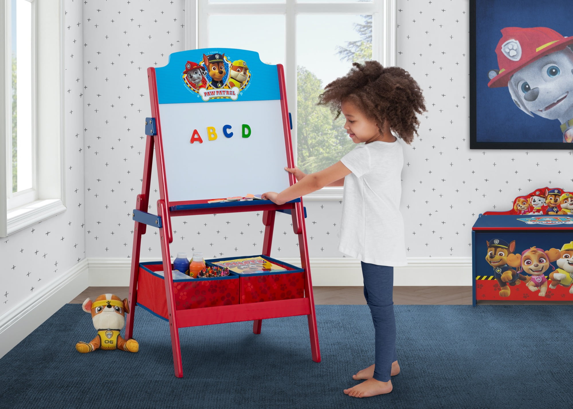 Nick Jr PAW Patrol Activity Easel with Storage Delta Children Play Toddler New 
