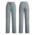 thumbnail image 4 of Kezqiaxn Business Casual Pants for Women Drawstring High Waisted Dressy Work Pants with Pockets Plus Size Clothes for Women, 4 of 8