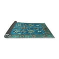 thumbnail image 2 of Ahgly Company Indoor Round Oriental Light Blue Traditional Area Rugs, 7' Round, 2 of 4