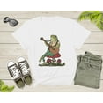 thumbnail image 2 of Green Frog Toad Animal Sitting on Mushrooms Playing Music T-Shirt Frog Lover Shirt Frog And Toad Mushroom Shirt Frog Lover Animal Tshirt, 2 of 8