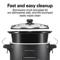 thumbnail image 5 of Hamilton Beach® Ready, Set, Dinner Slow Cooker, Temperature Probe, 6 Quart Capacity, Matte Black, 33868, 5 of 6