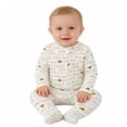 thumbnail image 2 of Emy Dola 0-12M Baby Girl's Zipper One-Piece Footies 100% Cotton Newborn Bodysuit Infant Long Sleeve Fall Spring Coming Home Jumpsuit, 2 of 7