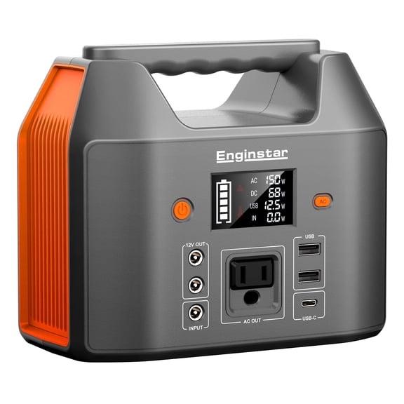 Estación de Energía Portátil EnginStar 155Wh 150W Generador Solar