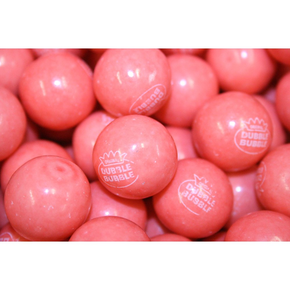 BAYSIDE CANDY GUMBALLS STRAWBERRY BANANA BUBBLE GUM 25mm or 1 inch