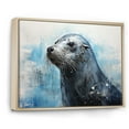 thumbnail image 2 of Designart "Regal Ocean Guardian I" Seal/Sea Lion Floater Framed Canvas Wall Art, 2 of 5