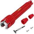 thumbnail image 1 of Herramienta de llave de grifo roja multifunción para reparación de grifos y fregaderos, 1 of 5