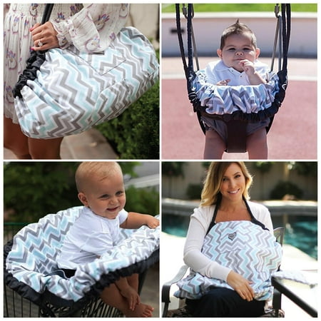 Maya Max 6 In 1 Cover Tote Bag Baby Mat Breastfeeding Nursing Cover Play Mat For High Chair Swing And Car Seat Cover For Infants
