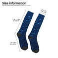 thumbnail image 2 of Vsdgher Sparkling Blue Glitter Knee Socks, High Socks Long Stretchy Sock Women Knee High Stocking, Long Socks for Women, 2 of 6