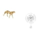 thumbnail image 5 of Figura de guepardo,Figura de guepardo dorado,adorno de escritorio moderno,Reloj de pared,Reloj de pared decorativo para baño y dormitorio.,Reloj de pared redondo silencioso y sin tictac,regalo, 5 of 8