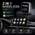thumbnail image 2 of 2 in 1 Mini Wireless CarPlay Adapter for iPhone & Android - 2026 Upgrade Converts Wired to Wireless, Plug & Play No Delay, for iPhone 6+ iOS 10+, USB-A/Type-C Port & Realtek 8730E Chip, 2 of 8
