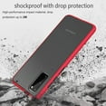 thumbnail image 5 of Case for Samsung Galaxy S20 Thin Shockproof Phone Case PC Back TPU Bumper [Protect from Fingerprint/Shock/Scratch/Slip] Translucent Matte Phone Cover for Samsung Galaxy S20-Red, 5 of 7