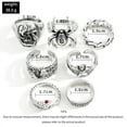 thumbnail image 3 of Vintage Style Alloy Ring Set Minimalist Geometric Rings With Spider Snake Bat Skull Decor For Women Style Gift, 3 of 7