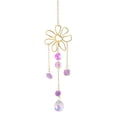 thumbnail image 2 of Campanas De Viento De Cristal Adornos de campanillas de viento de cristal, decoración de captador de luz de piedra natural (flor) Likrtyny Libre de BPA, 2 of 5
