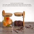 thumbnail image 3 of Baohd Glass Jar Wood Spoon Transparent Reusable 450ml Sealing Bottle Kitchen Restaurant Organizing Container, 3 of 6