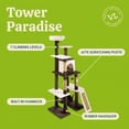 thumbnail image 6 of Vibrant Life 7-Level Cat Tree with Built-In Massager, Brown and Cream, 65", 6 of 10