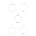 thumbnail image 2 of Sonducket Tobillera elegante aleación ajustable elegante con diamantes de imitación accesorio de moda de tobillo cadenas de pie para mujer plata plata 5piezas Sonducket CBP253320, 2 of 5