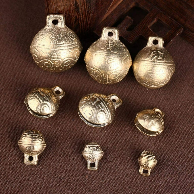 NC 24Pcs Vintage Bronze Jingle Bells Craft Bells Vintage Alloy Bronze Color  Mini Jingle Bell Pendant Charm Jewelry Bulk DIY Bells Brass Bell Vintage  Style Hanging Bell 