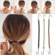 thumbnail image 4 of 15pcs Women Ponytail Hooks Bungee Hair Ties Hair Accessories Elastic Styling Hair Ties, 4 of 4