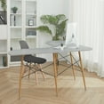 thumbnail image 2 of Teamson Home Roberto L-Shaped Corner Desk with Wood and Metal Details, Light Gray, 2 of 8