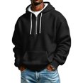 thumbnail image 5 of Half Zip Hoodie Sweatshirt Long Sleeve Fashion Hooded Sweatshirt Loose Fit Hoodie Pullover Fall Winter Jackets with Pockets, 5 of 5