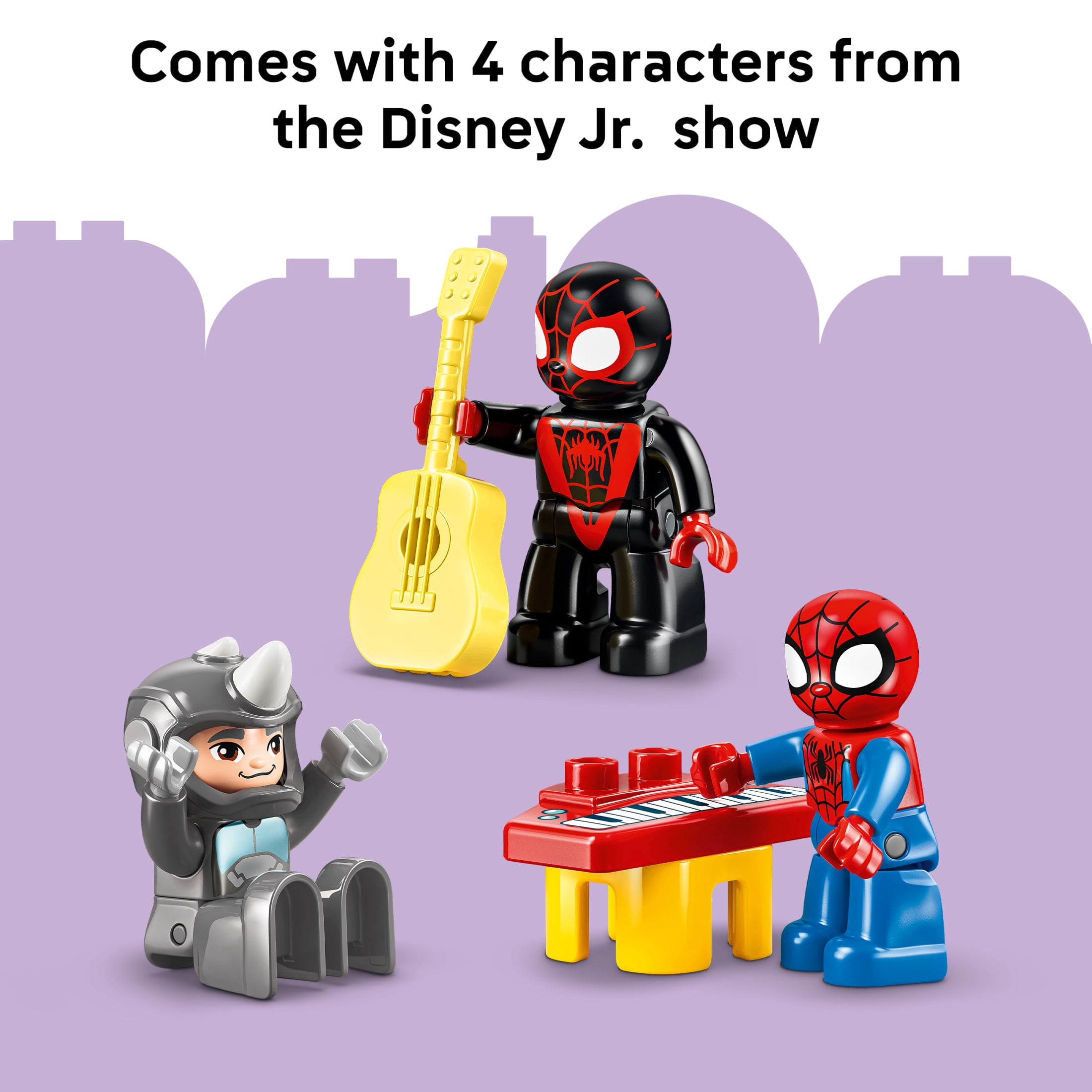 LEGO DUPLO Marvel Team Spidey Webquarters - Building Toy for Boys & Girls, Ages 2+ - Spidey and His Amazing Friends Toy for Toddlers - Gift for Birthdays - 10464