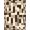 Brown Beige Ivory, Pattern 15, variant on ODIKA 8'x10' Washable Area Rug Non-Shedding, Easy Care, Contemporary Block Minimalist Brushstroke Watercolor Abstract Flowing Dynamic for King Size Bedroom Under Bed, Master Suite