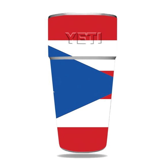 MightySkins YERAM26SI-Puerto Rican Flag Skin for Yeti Rambler 26 oz Stackable Cup - Puerto Rican Flag
