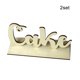 thumbnail image 4 of Signo de mesa de boda Decoraciones de madera Chic Freestanding Craft Manual Manual Exquisito adornos para la recepción de cumpleaños Fiesta de uso 2 kits Monstrate HA028267-00, 4 of 6
