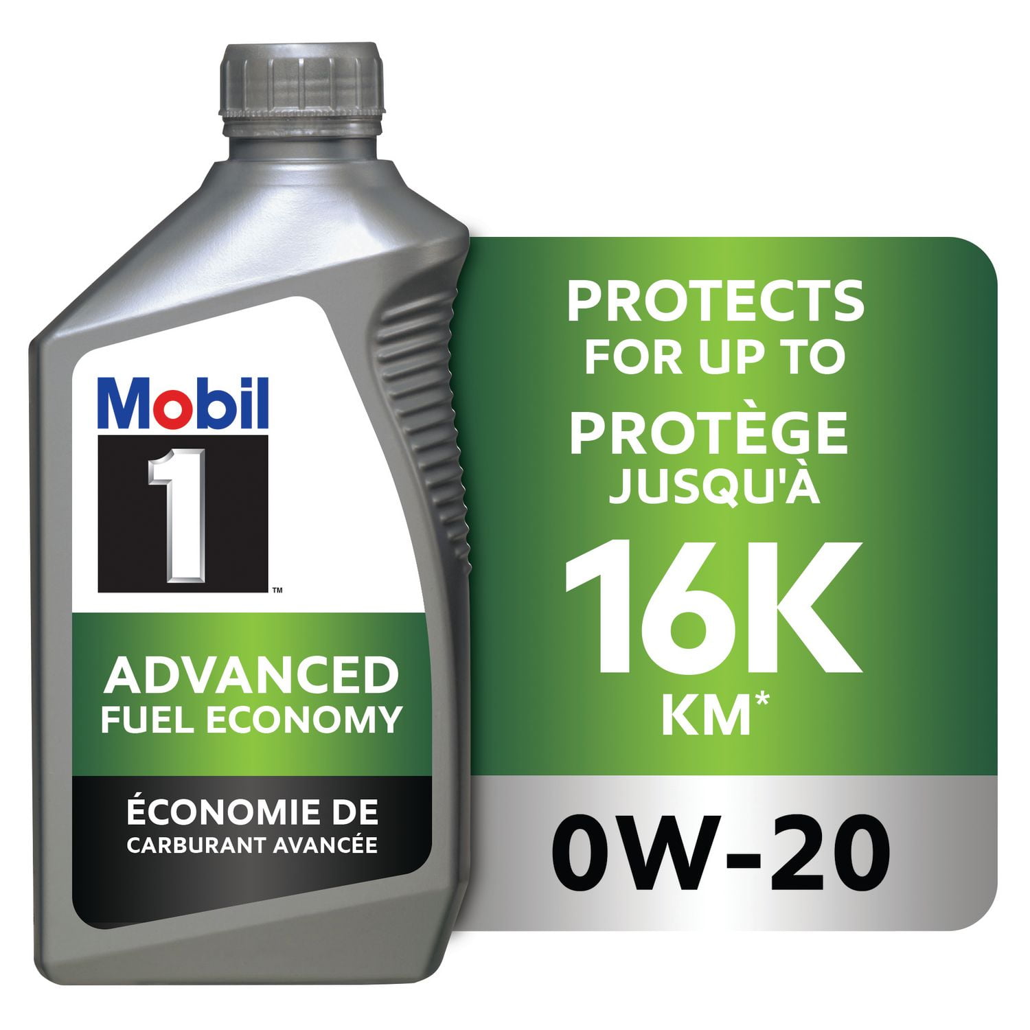Mobil 1™ Advanced Fuel Economy Full Synthetic Motor Oil 0W20, 1 L
