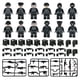 thumbnail image 1 of Juego de bloques de construcción de policía especial negro, 22, 24 y 28 piezas, bolsa de juguetes para ensamblar con partículas pequeñas, 1 of 5