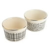 Thyme & Table 2-Piece Ramekin Set - Black & White Dot