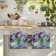 thumbnail image 4 of Hello Spring Kitchen Towels Set of 3, Pastoral Purple Bottle Floral Wooden Plaid Absorbent Dish Towels for Kitchen, Microfiber Hand Towel, Quick Drying Tea Towel for Cleaning Decorative Dishcloths, 4 of 7