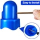 thumbnail image 3 of 10 Pieces Trampoline Pole Cap 1.5 Inch Diameter Enclosure Safety Caps with Screw Thumb for Trampoline Net, 3 of 5
