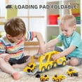thumbnail image 3 of Veslier Construction Truck Toys for Boys Girls Age 1 2 3 4 5 6 Years Old，Carrier Transport Trucks for Kids 1-3 3-5 Year Old，Christmas Birthday Gift Toddler Toys., 3 of 7