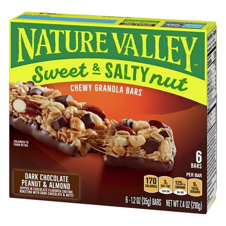 Nature Valley Sweet & Salty Nut Chewy Granola Bars, Dark ...