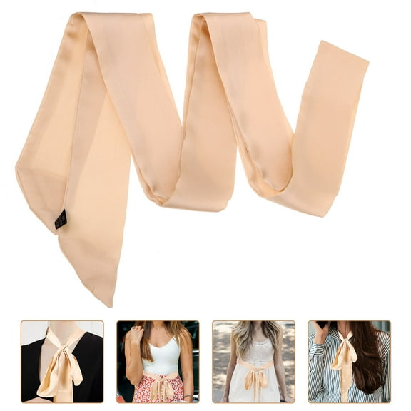 Homoyoyo Beige Polyester Adjustable Long Sash Waist Belt For Women Bridal Accessories 1Pcs