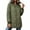 Army Green, variant on Vivianyo HD Women's Bomber Collar Long Quilted Jacket, Long Sleeve Lightweight Zip Up Winter Coat with Pockets, Sizes S-2XL