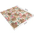 thumbnail image 3 of Pomeranian Dogs and Flowers Blanket,Comfortable Soft Flannel Throw Blanket,All Season,Warm Lightweight Blankets for Sofa Bed Couch Living Room Chair,50"x60"(130x150cm), 3 of 4