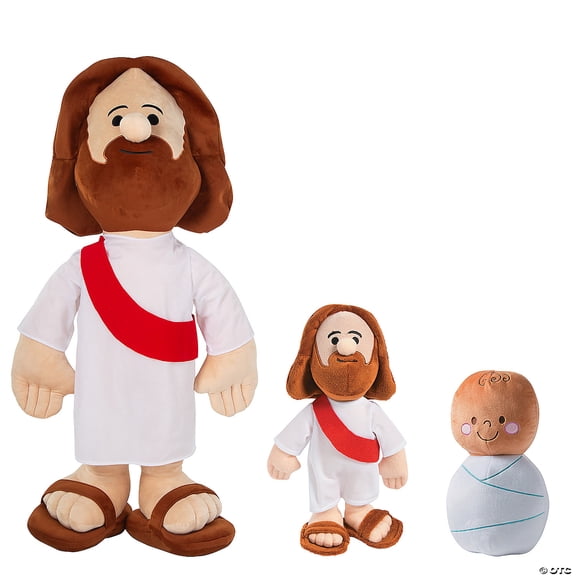 Religious Stuffed Jesus Characters Assortment - 3 Pieces
