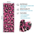 thumbnail image 2 of Pink and Black Of Leopard Print Hot Yoga Mat Towel Non Slip for Hot Yoga - Quick-Drying Yoga Mat Cover with 4 Corner Pockets with Travel Bag - Hot Yoga Towel Non Slip 74"x26", 2 of 6