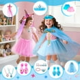 thumbnail image 5 of UUSUOO 19Pcs Princess Dress Up Toys,2 Sets Princess Toys for Girls 3-6 Years,Pretend Play Toys Christmas Birthday Gift for Girls 3 4 5 6 + Years Old, 5 of 6